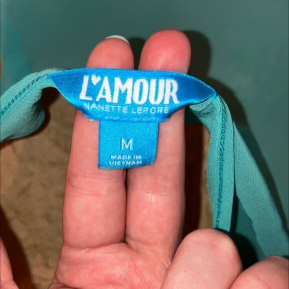 L’amour Nanette Lapore I’m Kind of a Mermaid Tank Top Size Medium NEW NWOT - Picture 3 of 6